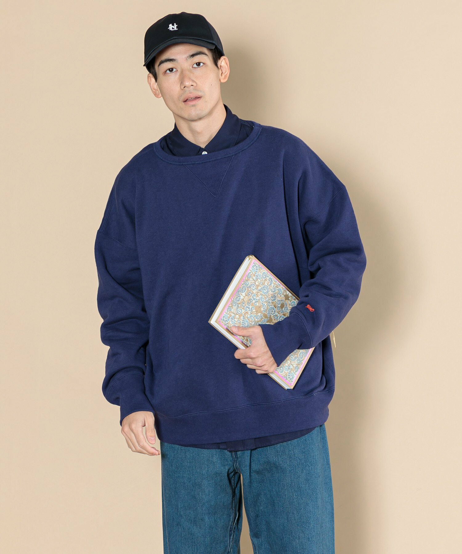 YOUNG & OLSEN TDS 別注SIMPLE V SWEAT OVERSIZE